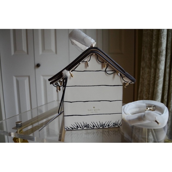 Kate Spade X Peanuts Snoopy 3D Dog House Crossbody Novelty Purse NWT Woodstock - Picture 6 of 7